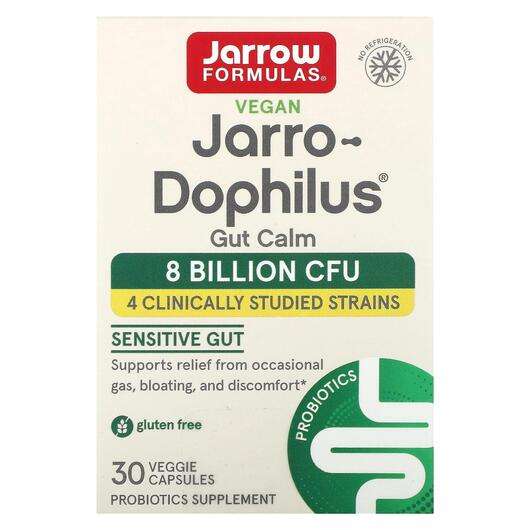 Основное фото товара Jarrow Formulas, Пробиотики, Jarro-Dophilus Gut Calm, 30 капсул