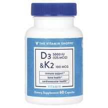 D3 & K2 Витамин D3 Холекальциферол TheVitaminShoppe