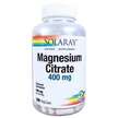 Фото товару Solaray, Magnesium Citrate 400 mg, Цитрат магнію 400 мг, 180 к...
