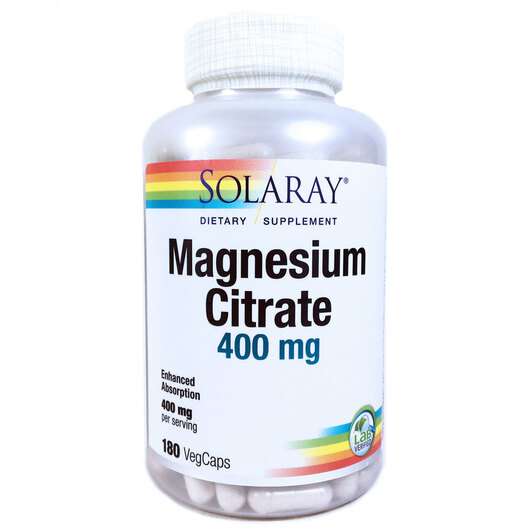 Magnesium Citrate 400 mg, Цитрат магнію 400 мг, 180 капсул