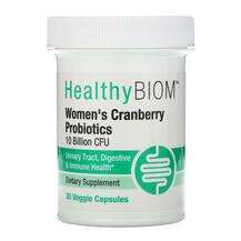 HealthyBiom, Women's Cranberry Probiotic 10 Billion CFUs, 30 C...