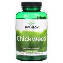 Swanson, Chickweed 450 mg, Зірочник середній, 180 капсул