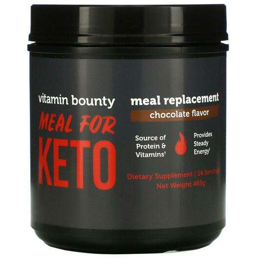 Основне фото товара Vitamin Bounty, Meal For Keto Meal Replacement Chocolate, Замі...