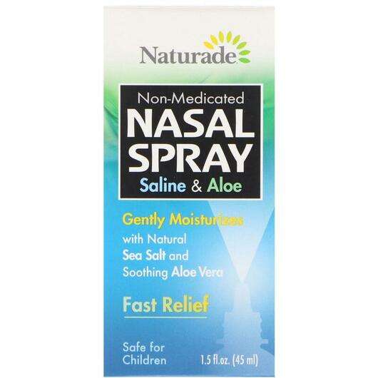 Nasal Spray Saline & Aloe 1, Назальний спрей з фізіологічним розчином і алое, 45 мл