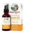 Фото товару Organic Vitamin D3 Liquid Spray Unflavored, Вітамін D, 24 мл