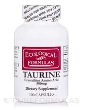 Ecological Formulas, Taurine 500 mg, L-Таурин, 100 капсул