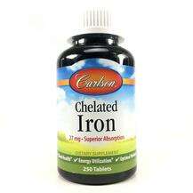 Carlson, Хелатное железо, Chelated Iron, 250 таблеток