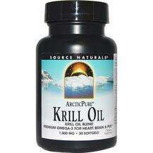 Source Naturals, ArcticPure Krill Oil 1000 mg, Масло Кріля 100...