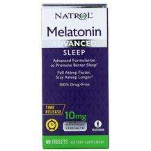 Natrol, Melatonin Advanced Sleep Time Release 10 mg, 60 Tablets