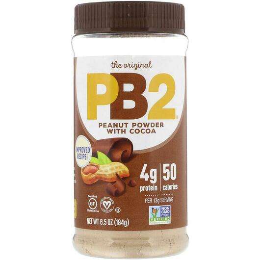 PB2 Powdered Peanut Butter with Premium Chocolate, PB2 Арахісове масло в порошку з шоколадом преміум-класу, 184 г