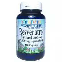 Фото товара Resveratrol 3000 mg, Ресвератрол Екстракт 300 мг 10:1 180 капсул