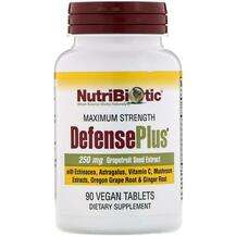 NutriBiotic, DefensePlus 250 mg Grapefruit Seed Extract, 90 Ve...