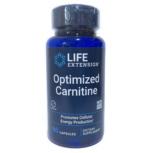 Основне фото товара Life Extension, Optimized Carnitine, L-Карнітин, 60 капсул