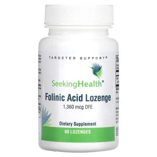 Основное фото товара Seeking Health, Фолиновая кислота, Folinic Acid Lozenge, 60 па...