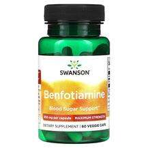 Swanson, Benfotiamine Maximum Strength 300 mg, Бенфотіамін, 60...