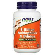 Now, Ацидофилус и Бифидус 8 млрд, Acidophilus & Bifidus 8 ...