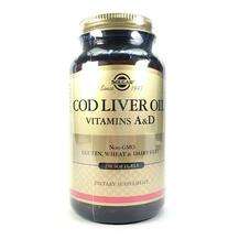 Cod Liver Oil Vitamin A D, Масло з печінки тріски, 250 капсул