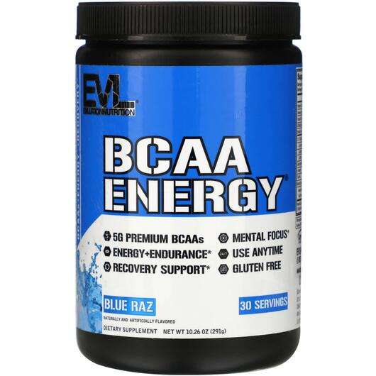 Основное фото товара EVLution Nutrition, Аминокислоты БЦАА, BCAA ENERGY Blue Raz, 2...