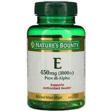 Nature's Bounty, Витамин E 450 мг 1000 МЕ, Vitamin E 450 mg Pu...