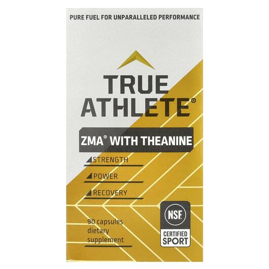Основное фото товара True Athlete, ЗМА Цинк Магний B6, ZMA With Theanine, 90 капсул
