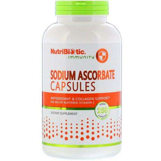 Immunity Sodium Ascorbate, Витамин С Аскорбат Натрия, 250 капсул