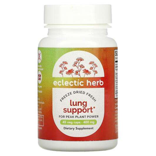 Основне фото товара Eclectic Herb, Lung Support 400 mg, Підтримка органів дихання,...