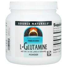 Source Naturals, L-Glutamine Free-Form Powder, L-Глютамін, 453...