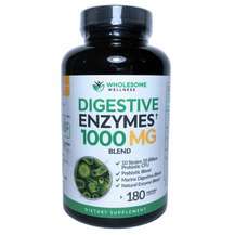 Wholesome Wellness, Ферменты, Digestive Enzymes 1000 mg Blend,...