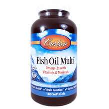 Carlson, Fish Oil Multi, Омега-3, 180 капсул