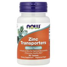 Цинк Zinc Transporters NOW Foods 90 таблеток Цинк Zinc Transporters NOW Foods 90 таблеток