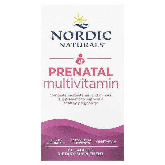 Основное фото товара Nordic Naturals, Мультивитамины для беременных, Prenatal Multi...