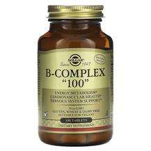 Solgar, B-Complex, Комплекс вітаміну B, 100 таблеток
