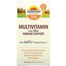 Sundown Naturals, Multivitamin Plus 24HR Immune Support, Підтр...