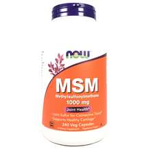 Now, MSM 1000 mg, Формула МСМ 1000 мг, 240 капсул