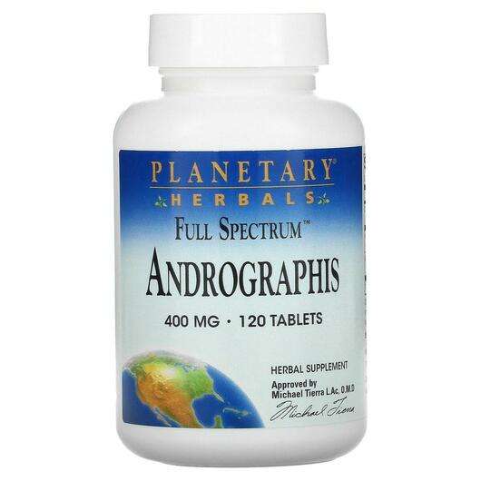 Основное фото товара Planetary Herbals, Андрографис, Full Spectrum Andrographis 400...