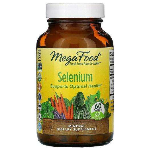 Основное фото товара Mega Food, Селен, Selenium, 60 таблеток