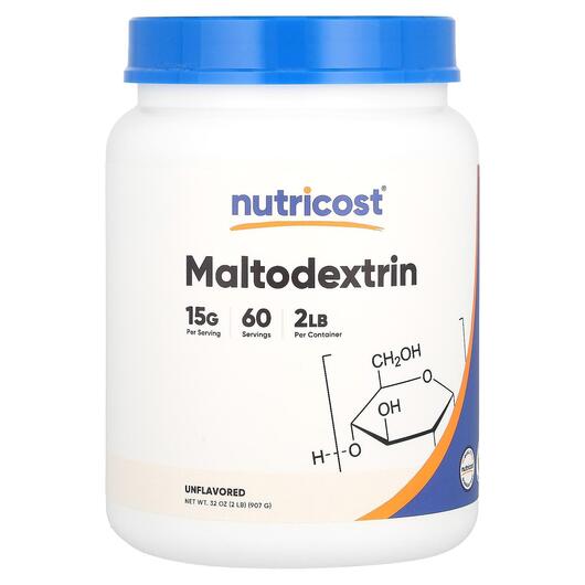 Основное фото товара Nutricost, Мальтодекстрин, Maltodextrin Unflavored, 907 г