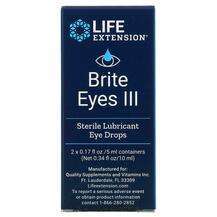 Life Extension, Поддержка здоровья зрения, Brite Eyes III, 5 мл