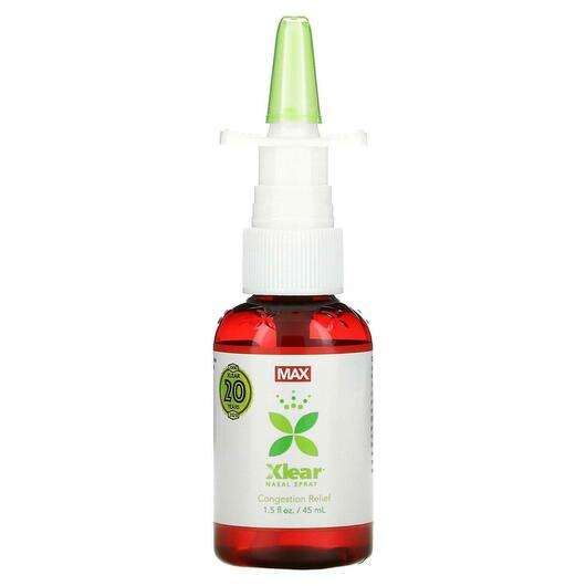Max Natural Saline Nasal Spray with Xylitol Maximum Relief 1, Спрей назальний, 45 мл