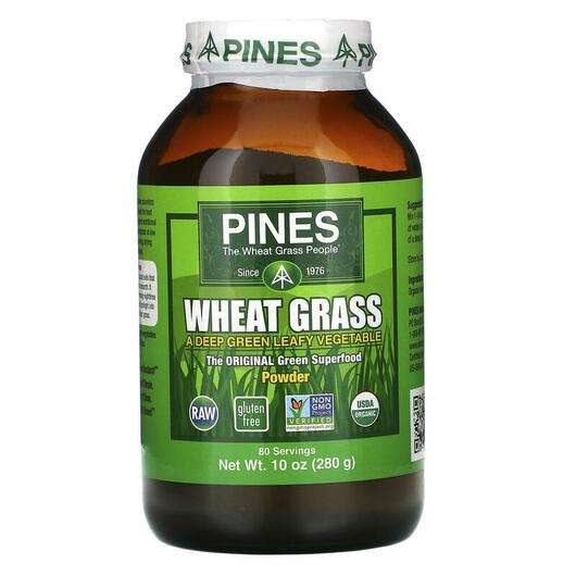 Основне фото товара Pines International, Wheat Grass Powder, Пирій, 280 г