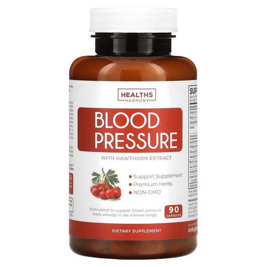 Blood Pressure with Hawthorn Extract, Глід, 90 капсул