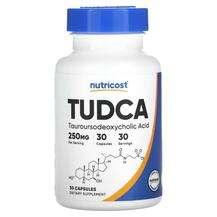 Nutricost, TUDCA 250 mg, Тудка, 30 капсул