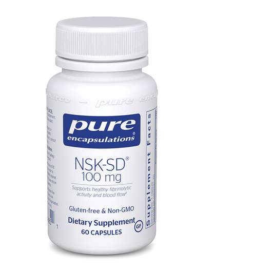 Основное фото товара Pure Encapsulations, Наттокиназа, NSK-SD Nattokinase 100 mg, 6...