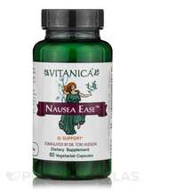 Vitanica, Nausea Ease, Вітамін B6 Піридоксин, 60 капсул