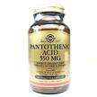 Solgar, Pantothenic Acid, Пантотенова кислота 550 мг, 100 капсул