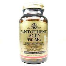 Solgar, Pantothenic Acid 550 mg, 100 Veggie Caps