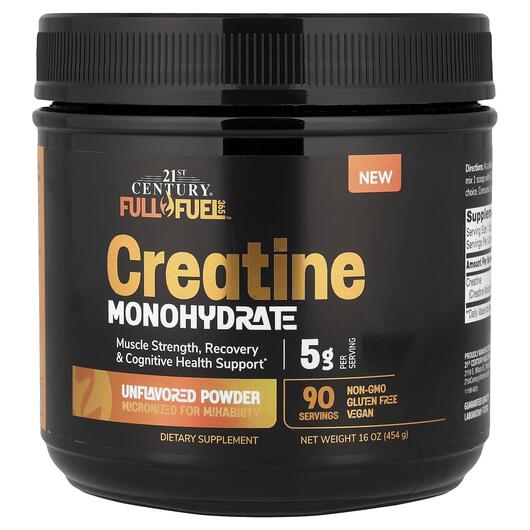 Основное фото товара Креатин, Full Fuel 365 Creatine Monohydrate Unflavored, 454 г