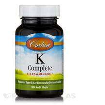 Carlson, Витамин K Филлохинон, K Complete K1 & K2 as MK-4 ...
