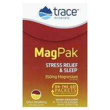 Trace Minerals, Mag Pak Citrus Raspberry 350 mg 15 Packets, 4....