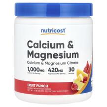 Calcium & Magnesium Fruit Punch Кальций Nutricost